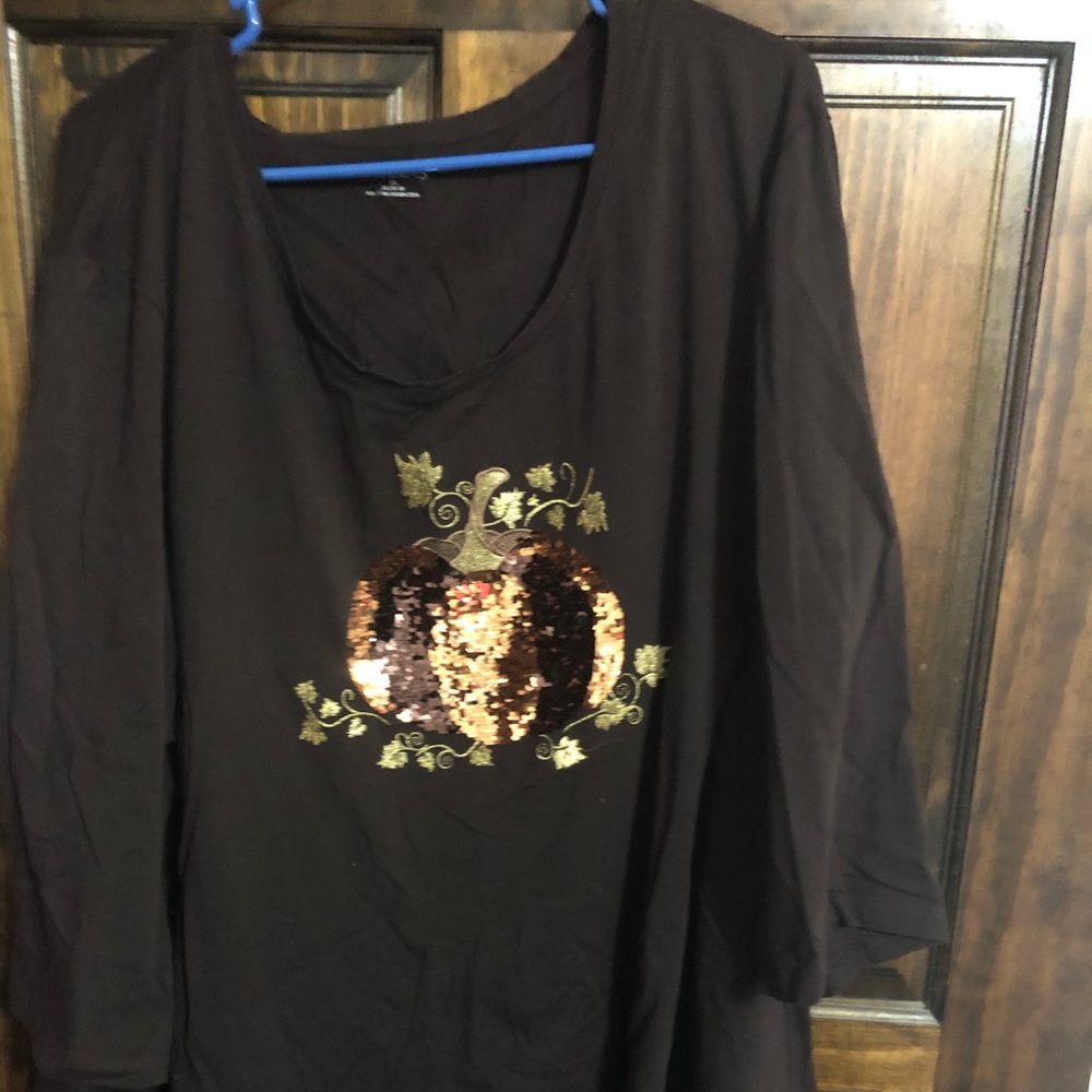 Catherine’s Sequin Flip Fall Top - NWOT - 5X
